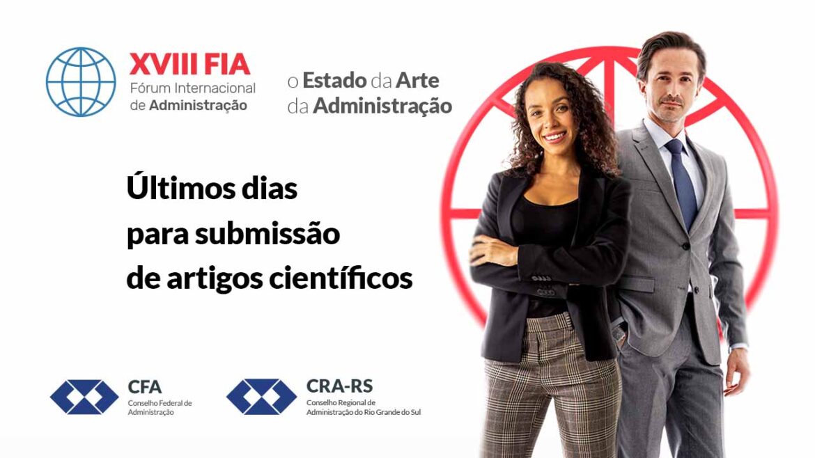 XVIII FIA: Prazo para submissão de artigos científicos termina nesta sexta